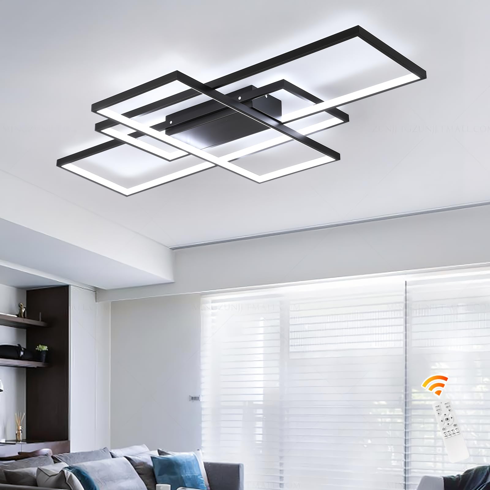 GEADI Large Modern LED Ceiling Light, 35.4
